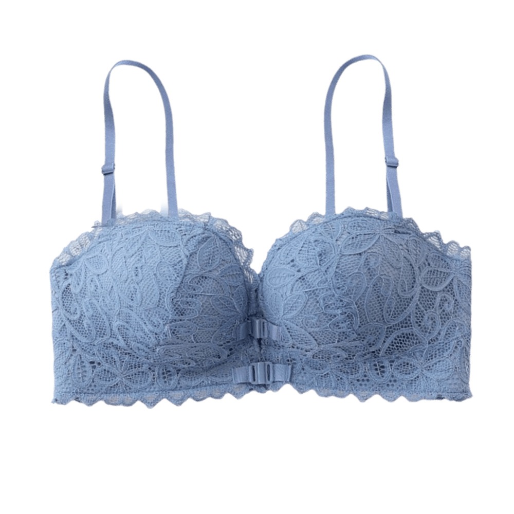 Wirefree Bra Comfort - Biustonosz z głębokim dekoltem V, zapinany